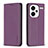 Coque Portefeuille Livre Cuir Etui Clapet B17F pour Xiaomi Redmi Note 13 Pro+ Plus 5G Violet