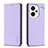 Coque Portefeuille Livre Cuir Etui Clapet B17F pour Xiaomi Redmi Note 13 Pro+ Plus 5G Violet Clair