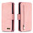 Coque Portefeuille Livre Cuir Etui Clapet B18F pour Samsung Galaxy A31 Or Rose