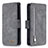 Coque Portefeuille Livre Cuir Etui Clapet B18F pour Samsung Galaxy M60s Gris