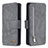 Coque Portefeuille Livre Cuir Etui Clapet B18F pour Samsung Galaxy S20 Plus 5G Gris