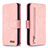 Coque Portefeuille Livre Cuir Etui Clapet B18F pour Samsung Galaxy S20 Ultra 5G Or Rose