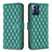 Coque Portefeuille Livre Cuir Etui Clapet B19F pour Motorola Moto G Play Gen 2 Vert