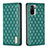 Coque Portefeuille Livre Cuir Etui Clapet B19F pour Xiaomi Redmi Note 10 4G Vert