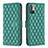 Coque Portefeuille Livre Cuir Etui Clapet B19F pour Xiaomi Redmi Note 10T 5G Vert