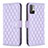 Coque Portefeuille Livre Cuir Etui Clapet B19F pour Xiaomi Redmi Note 10T 5G Violet