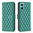 Coque Portefeuille Livre Cuir Etui Clapet B19F pour Xiaomi Redmi Note 11E 5G Vert