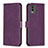 Coque Portefeuille Livre Cuir Etui Clapet B21F pour Nokia C210 Violet