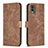 Coque Portefeuille Livre Cuir Etui Clapet B21F pour Nokia C32 Marron