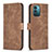 Coque Portefeuille Livre Cuir Etui Clapet B21F pour Nokia G11 Marron