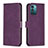 Coque Portefeuille Livre Cuir Etui Clapet B21F pour Nokia G11 Violet