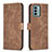 Coque Portefeuille Livre Cuir Etui Clapet B21F pour Nokia G22 Marron