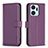 Coque Portefeuille Livre Cuir Etui Clapet B22F pour Huawei Honor X7a Violet