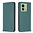 Coque Portefeuille Livre Cuir Etui Clapet B22F pour Motorola Moto Edge (2023) 5G Vert