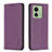 Coque Portefeuille Livre Cuir Etui Clapet B22F pour Motorola Moto Edge (2023) 5G Violet