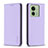 Coque Portefeuille Livre Cuir Etui Clapet B22F pour Motorola Moto Edge (2023) 5G Violet Clair