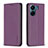 Coque Portefeuille Livre Cuir Etui Clapet B22F pour Xiaomi Poco C65 Violet