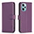 Coque Portefeuille Livre Cuir Etui Clapet B22F pour Xiaomi Redmi Note 12 Turbo 5G Violet