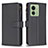 Coque Portefeuille Livre Cuir Etui Clapet B23F pour Motorola Moto Edge 40 5G Noir