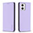 Coque Portefeuille Livre Cuir Etui Clapet B23F pour Motorola Moto G73 5G Violet Clair