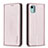 Coque Portefeuille Livre Cuir Etui Clapet B23F pour Nokia C12 Plus Or Rose