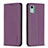 Coque Portefeuille Livre Cuir Etui Clapet B23F pour Nokia C12 Plus Violet