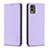 Coque Portefeuille Livre Cuir Etui Clapet B23F pour Nokia C210 Violet Clair