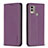 Coque Portefeuille Livre Cuir Etui Clapet B23F pour Nokia C22 Violet