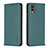 Coque Portefeuille Livre Cuir Etui Clapet B23F pour Nokia C32 Vert