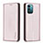 Coque Portefeuille Livre Cuir Etui Clapet B23F pour Nokia G11 Or Rose