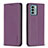 Coque Portefeuille Livre Cuir Etui Clapet B23F pour Nokia G22 Violet