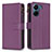 Coque Portefeuille Livre Cuir Etui Clapet B23F pour Xiaomi Poco C65 Violet