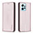 Coque Portefeuille Livre Cuir Etui Clapet B23F pour Xiaomi Redmi Note 12 4G Or Rose