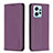 Coque Portefeuille Livre Cuir Etui Clapet B23F pour Xiaomi Redmi Note 12 4G Violet