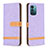 Coque Portefeuille Livre Cuir Etui Clapet B24F pour Nokia G11 Violet Clair