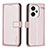 Coque Portefeuille Livre Cuir Etui Clapet B24F pour Xiaomi Redmi Note 13 Pro+ Plus 5G Or Rose