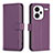 Coque Portefeuille Livre Cuir Etui Clapet B24F pour Xiaomi Redmi Note 13 Pro+ Plus 5G Violet