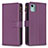 Coque Portefeuille Livre Cuir Etui Clapet B25F pour Nokia C12 Plus Violet