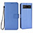 Coque Portefeuille Livre Cuir Etui Clapet BY1 pour Google Pixel 6a 5G Bleu