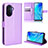 Coque Portefeuille Livre Cuir Etui Clapet BY1 pour Huawei Enjoy 50 Violet