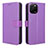 Coque Portefeuille Livre Cuir Etui Clapet BY1 pour Huawei Enjoy 50z Violet