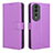 Coque Portefeuille Livre Cuir Etui Clapet BY1 pour Huawei Honor 80 Pro 5G Violet