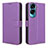 Coque Portefeuille Livre Cuir Etui Clapet BY1 pour Huawei Honor 90 Lite 5G Violet