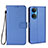 Coque Portefeuille Livre Cuir Etui Clapet BY1 pour Huawei Honor X7 Bleu