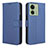 Coque Portefeuille Livre Cuir Etui Clapet BY1 pour Motorola Moto Edge (2023) 5G Bleu
