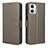 Coque Portefeuille Livre Cuir Etui Clapet BY1 pour Motorola Moto G 5G (2023) Marron