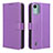 Coque Portefeuille Livre Cuir Etui Clapet BY1 pour Nokia C12 Plus Violet