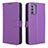 Coque Portefeuille Livre Cuir Etui Clapet BY1 pour Nokia C300 Violet