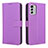 Coque Portefeuille Livre Cuir Etui Clapet BY1 pour Nokia G60 5G Violet