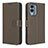 Coque Portefeuille Livre Cuir Etui Clapet BY1 pour Nokia X30 5G Marron